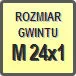Piktogram - Rozmiar gwintu: M 24x1